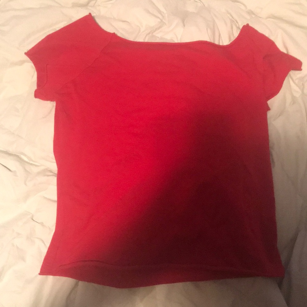 Red Brandy Melville Top + FREE BRANDY STICKERS